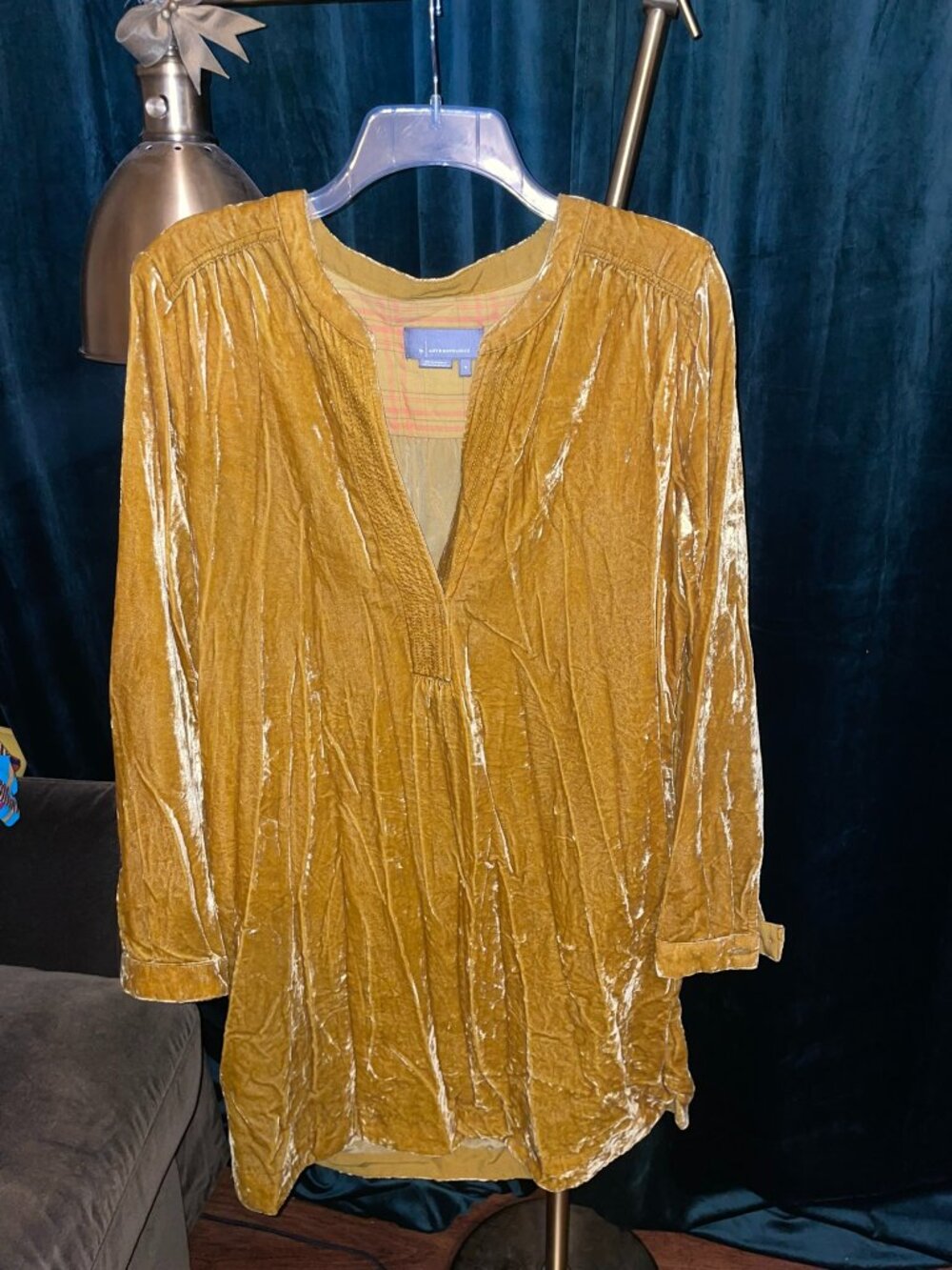 Anthropologie Mustard dress